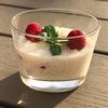 Riz au lait à la framboise et vanille