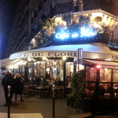 Café de Flore du quartier Saint Germain des Prés