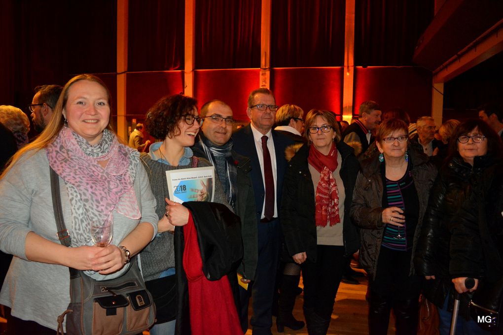 Présentation des voeux du député Alain Bruneel dans la salle Henri-Martel de Sin-le-Noble le 31 janvier 2018.