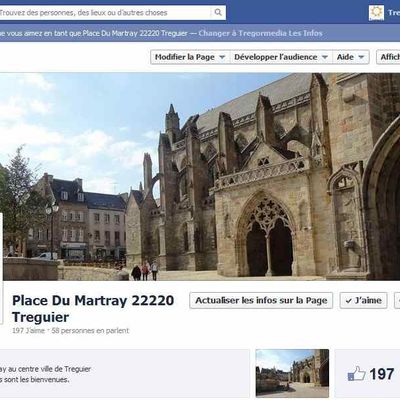 Bretagne : A Treguier La place du Martray à l'heure des réseaux informatiques