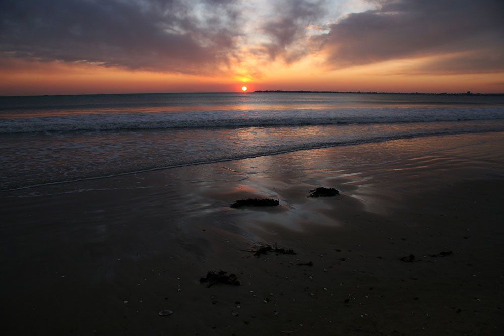 Couché de soleil baie de La Baule - Photos Thierry Weber Photographe de Mer Guérande La Baule