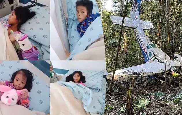 Quatre enfants qui ont miraculeusement survécu à 40 jours perdus dans la jungle colombienne à la suite d'un accident d'avion sont sortis de l'hôpital après s'être « totalement rétablis »