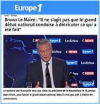 Bruno Le Maire jette déjà le masque : pas question que le « grand débat national » touche à l’ISF, ni à l’IS, ni à quoi que ce soit d’important !