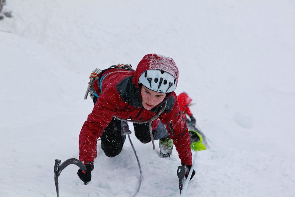 Sortie cascade de glace