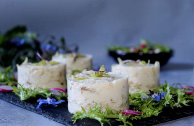 Bavarois de poireaux au fromage frais