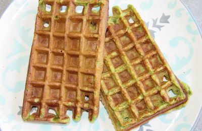 Gaufre au pesto tomates séchées, parmesan