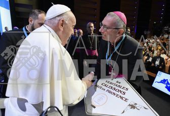 ÉCOUTEZ MGR DELARBRE SUR LA VISITE DU PAPE À MARSEILLE