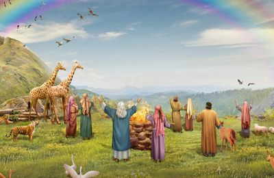 La bendición de Dios a Noé después del diluvio
