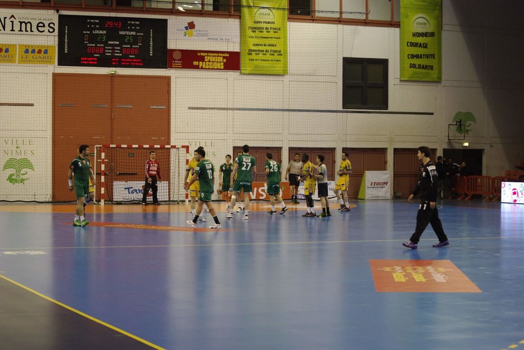 Match de Handball du 30 mars 2012 au Parnasse à Nîmes - Un match sous haute tension...