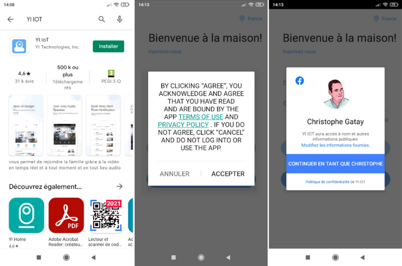 découverte de l'application pour la caméra MECO Eleverde PTZ Outdoor @ Tests et Bons Plans
