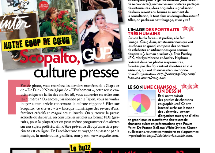 Culture Web, Marie Claire, XI-12