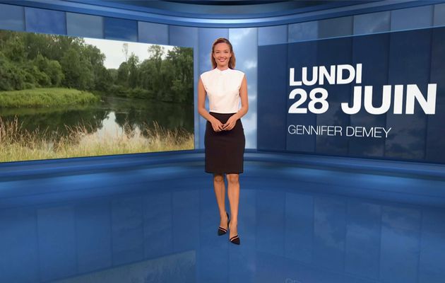 Gennifer Demey Météo M6 le 28.06.2021