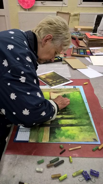 Stage de pastel avec Alain Lafabrègue - Novembre et décembre 2016