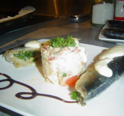 CHAUD FROID DE SARDINES GRILLEES A LA MOUTARDE ET AU PERSIL