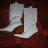 bottes neuves cuir blanches t36