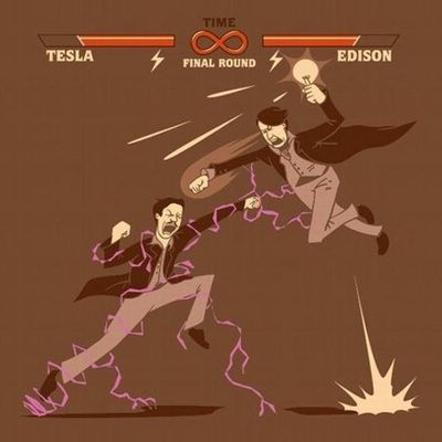 Tesla vs Edison ; le choc des physiciens
