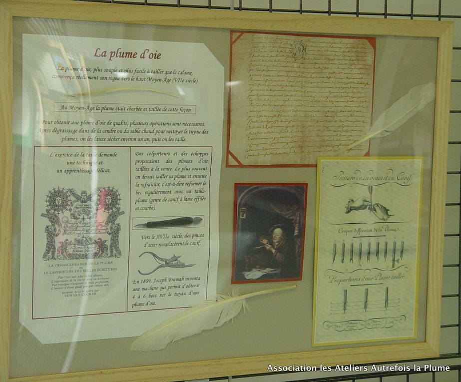 Quelques documents et objets présentés lors des expositions.
