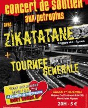 Concert de soutien aux Petroplus à Mont Saint Aignan le 1er Décembre 2012