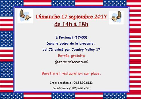 bal country à Fontenet le 17/09/2017