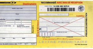 La lettre RAR, attention il ne s'agit pas d'un courrier ordinaire