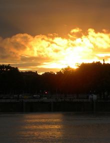 Coucher de soleil sur Bordeaux...