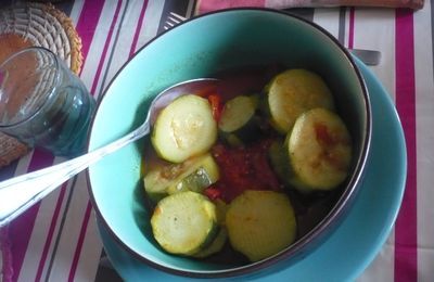 Courgettes à la tomates rapide et simple :