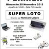 Loto de l'Amicale Laïque de Perrier le 25 novembre 2012