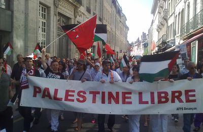 Besançon: manifestation de solidarité avec le peuple palestinien