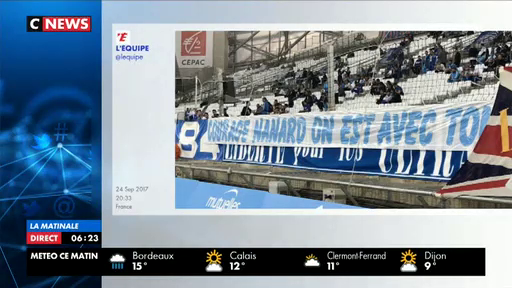 L'hommage des supporters de l'OM hier soir à Bernard Tapie au Stade Vélodrome : "Bernard dans cette épreuve reste le boss !"