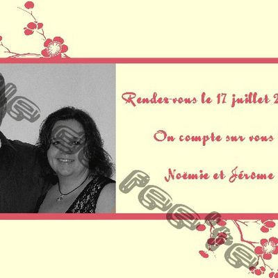 Faire part de mariage magnet