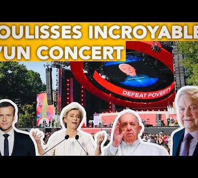 un spectacle de rock (rien que des anglophones comme par hasard .....) où pour avoir le droitr d'y assister il fallait prouver qu'on est un bon Aryen avec sa carte du NSDAP à jour de cotisation et la croix gammé, pardon ! la couche-ciulotte sur le visage !