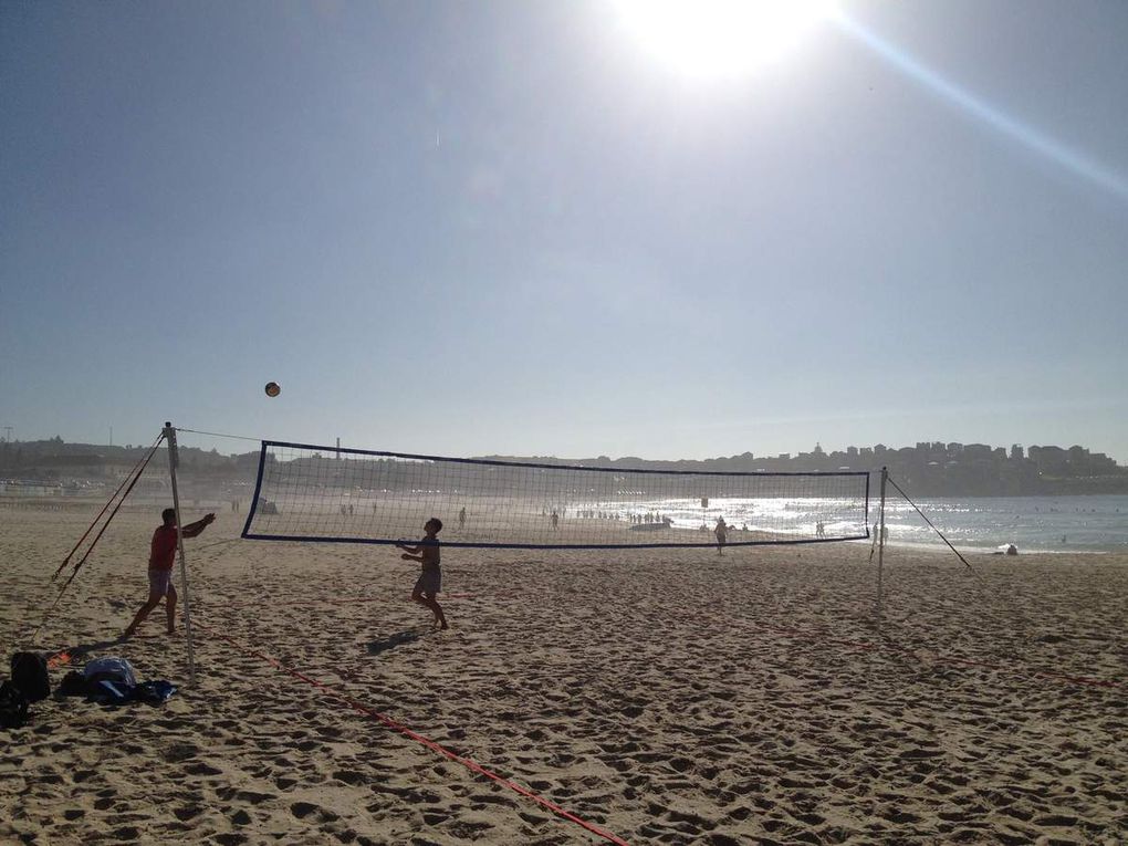 L'automne arrive, les températures baissent doucement la saison de beach-volley entre Bondi beach et Clovelly beach se termine...