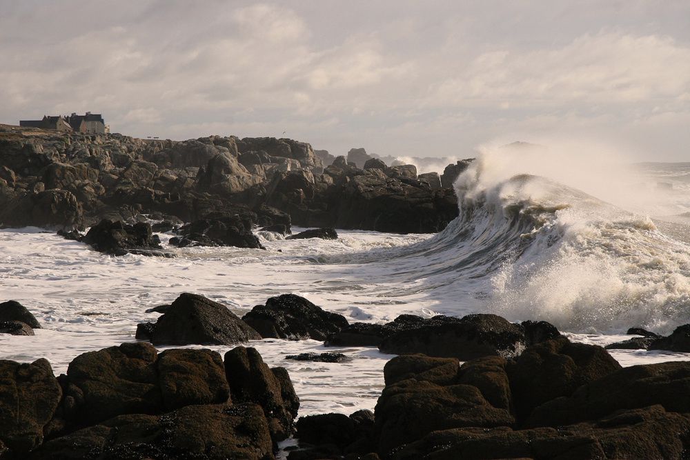 Tempête surla Côte Sauvage Batz-sur-Mer - Le Croisic (Loire-Atlantique)