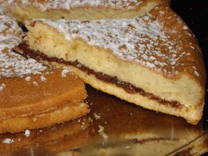 gâteau savoie nutella