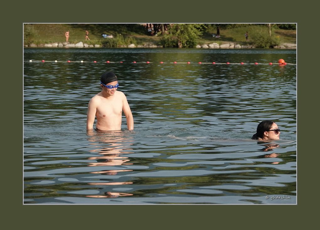 Au lac de Carouge Jing et Yu Chen