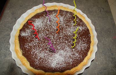 Flan à la Danette au chocolat et noix de coco