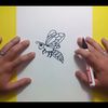 Como dibujar una abeja paso a paso 2
