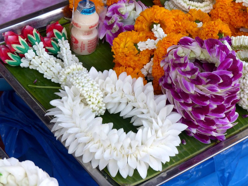 Pak Khlong Talat, marché aux fleurs à Bangkok - Mes archives de Thaïlande (11)