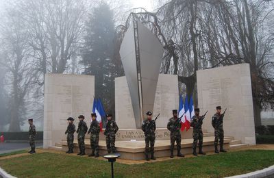 Les paras de l'UNP à la cérémonie du 5 décembre 2015 à Bourg-en-Bresse (AIN)