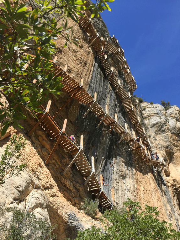 le passage le plus ludique, si on a pas le vertige !