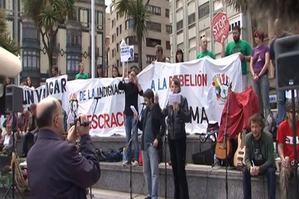Manifestacion aniversario 15M Asturias -Escrache al Sistema- (2013)