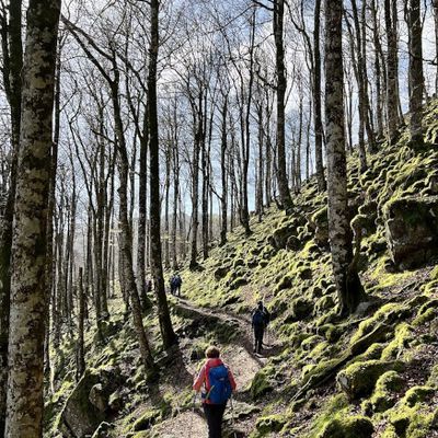 Le mont Hautza au départ du col d'Ispeguy. Jeudi 11 avril 2024.