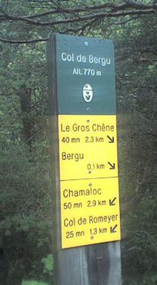 CAP : col de Bergu, à Die