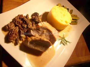 Filet Mignon Aux Morilles Et Polenta