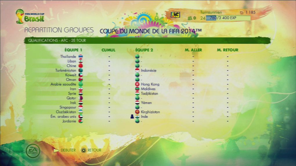 LE mode Road to world cup.