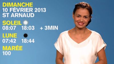 2013 02 09 - LAURENCE ROUSTANDJEE - M6 - LA METEO @19H40