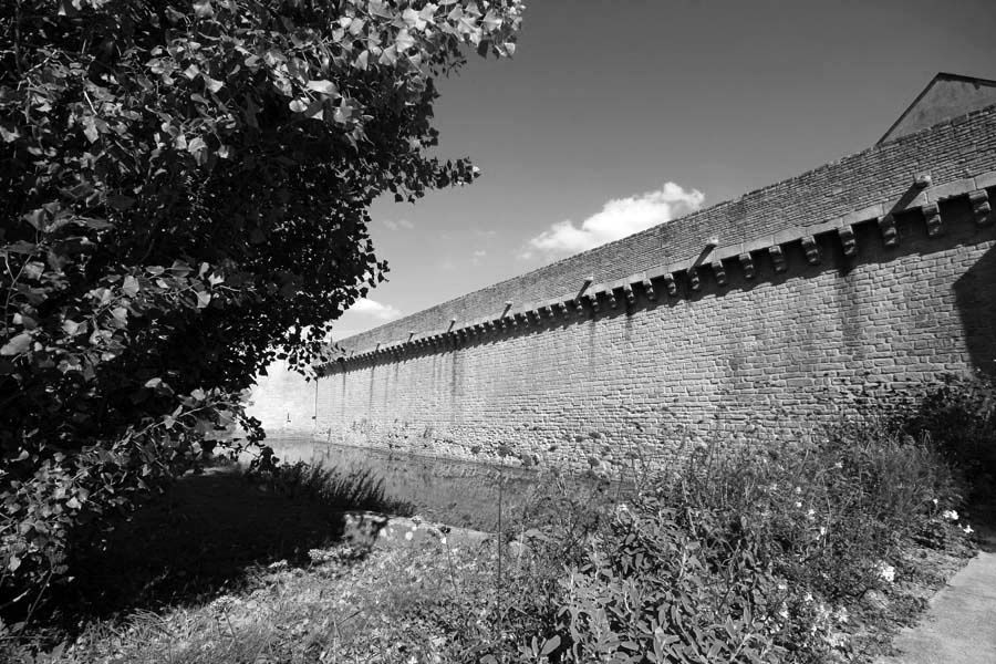 Photos de la ville de Guérande en noir et blanc