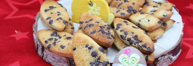 Financiers au citron et aux pépites de chocolat