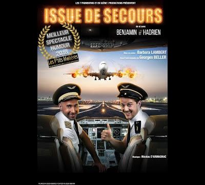 Invités d'Hadrien au spectacle - Issue de Secours - ce 22 juillet à Cavalaire