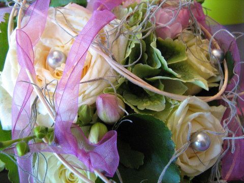 bouquet de mariée rond - retombant